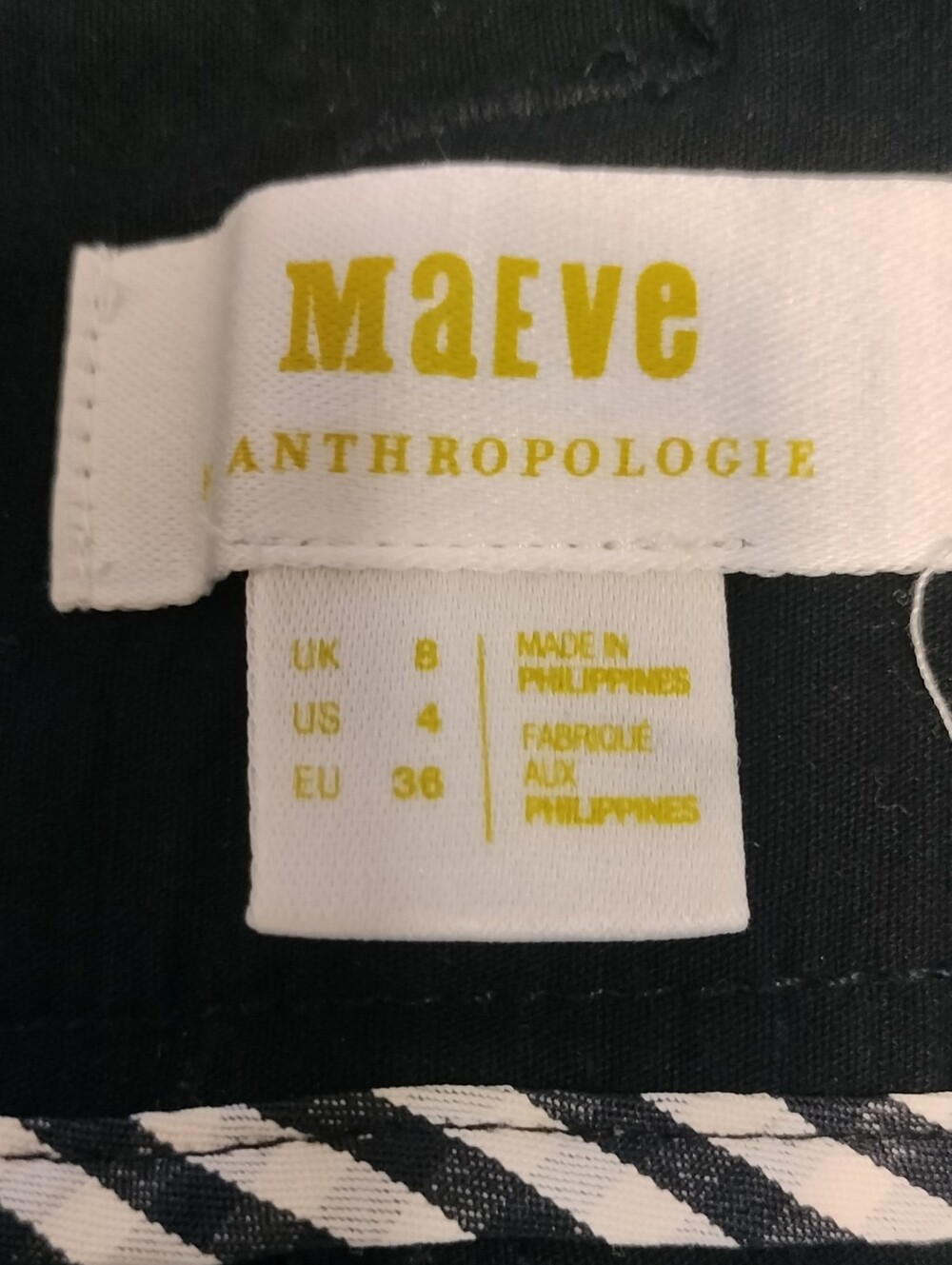 EUC! Maeve by Anthropologie Women's Black Wide Leg Jeans. Size 4 - Picture 6 of 6
